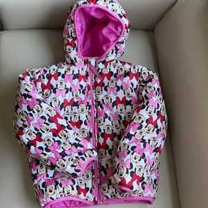 Girls size 4T Minnie Mouse Winter Jacket